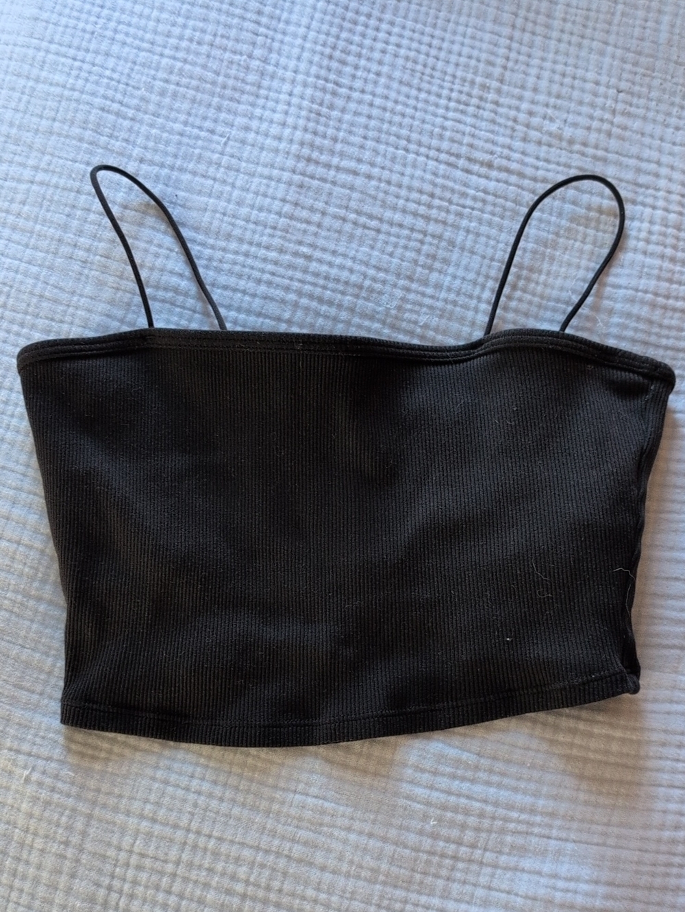 Alo Yoga Seamless Ribbed Favorite Bra Tank in Black, Small